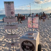 Stand de paletitas en playa
